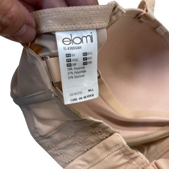 Elomi Women’s Smooth Strapless Underwire Bra 4300 Firm Support US 38G UK 38F - Picture 3 of 4